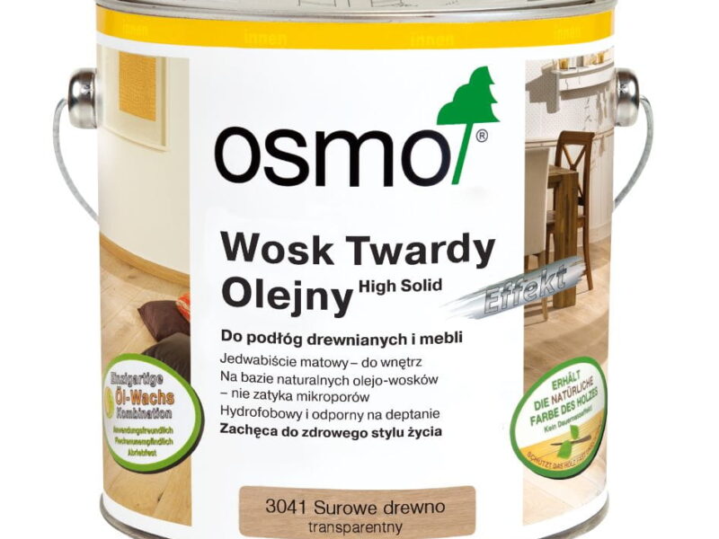 Osmo Wosk Twardy Olejny Effekt Surowe Drewno 0,75L